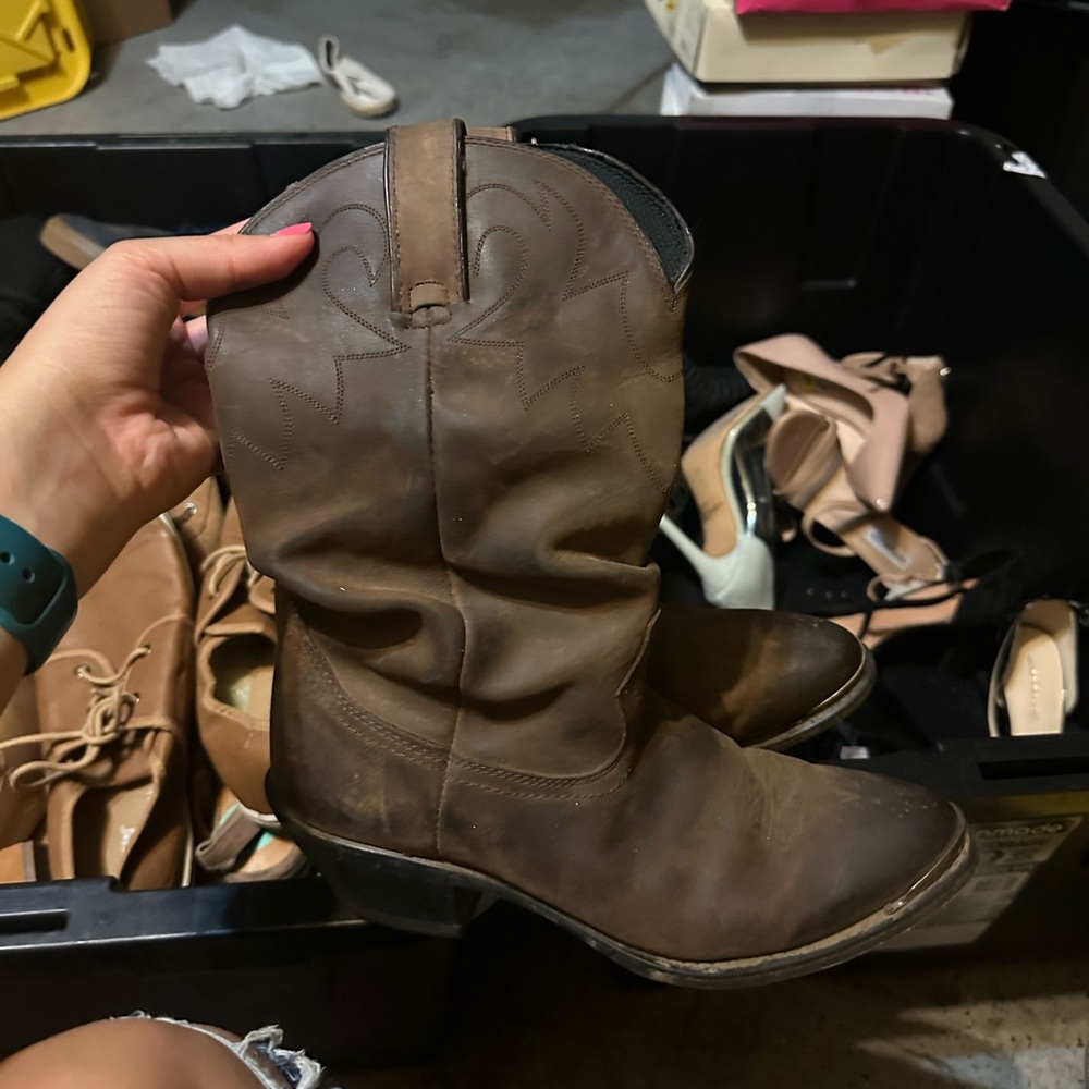 Durango Dark Brown Heeled Boots